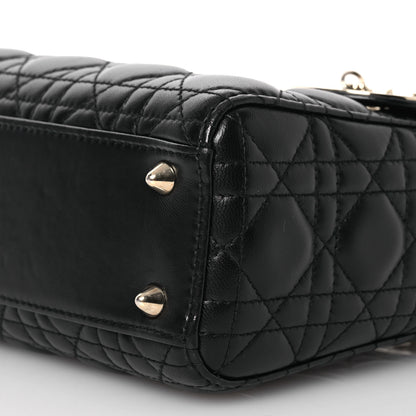 Christian Dior Lambskin Cannage Small My ABCDior Lady Dior Black 10 of 17