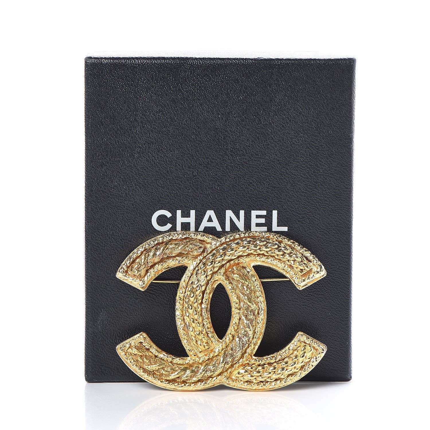 Chanel CC Large Brooch Gold 5 of 5