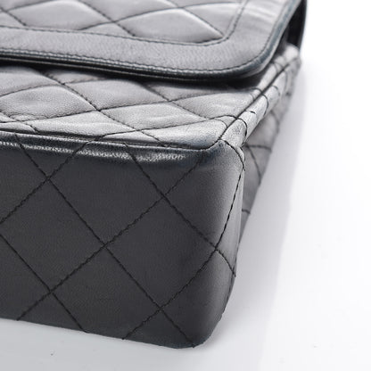 Chanel Lambskin Quilted Medium Double Flap Black 7 of 17