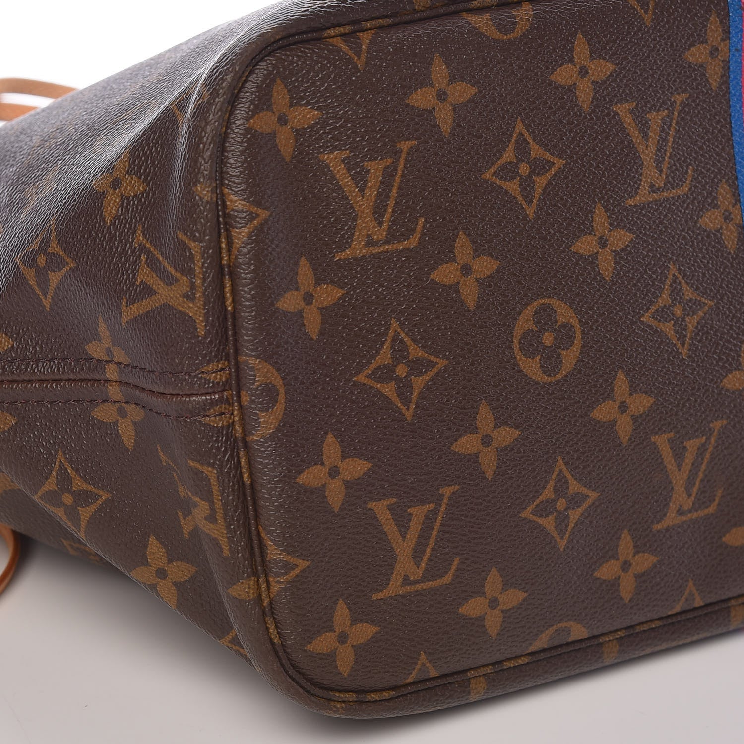 Louis Vuitton Monogram My LV Heritage Neverfull MM Fuchsia Blue de France 11 of 14