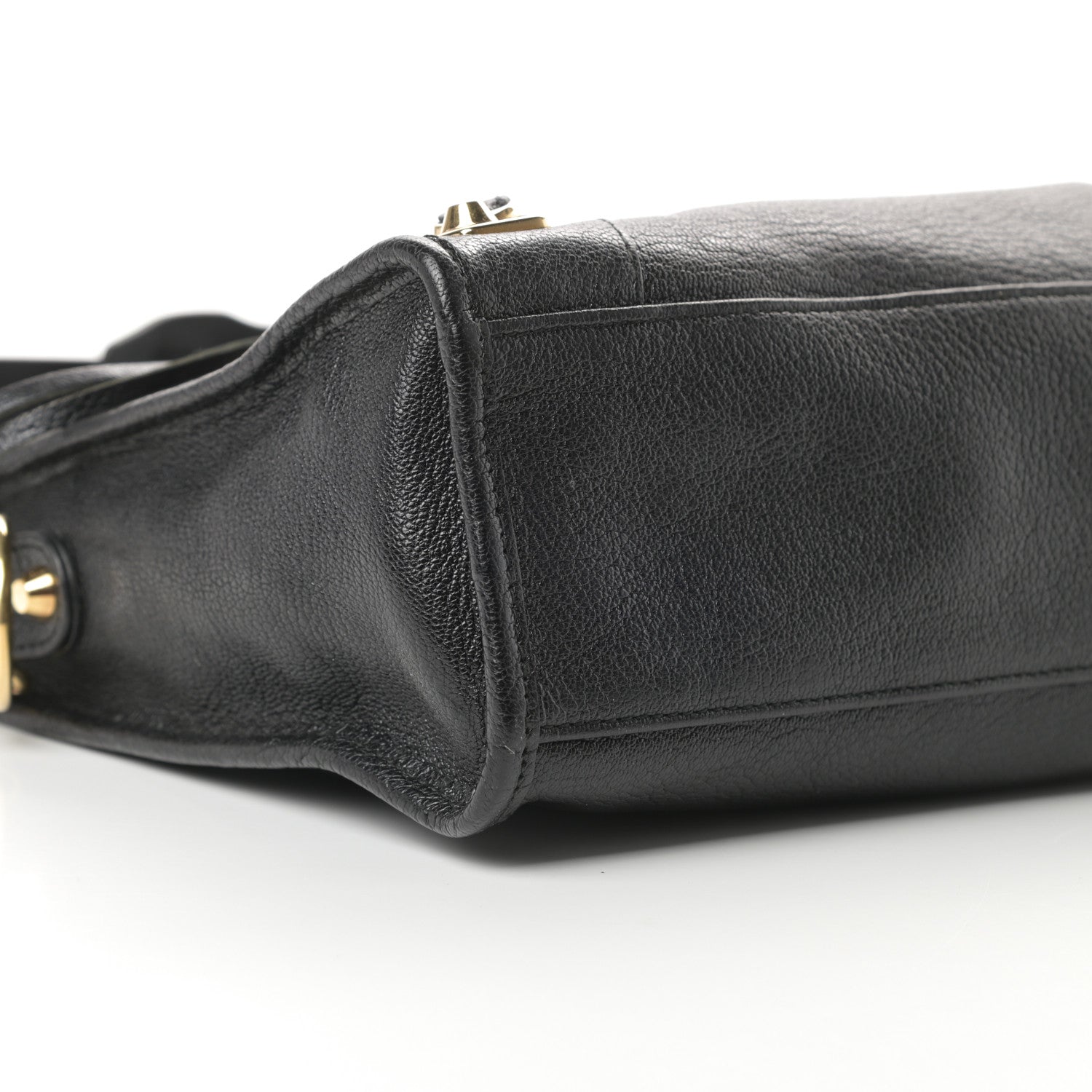 Balenciaga Chevre Gold Metallic Edge Hardware S City Black 9 of 13