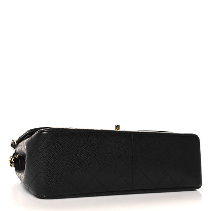 Chanel Caviar Quilted Jumbo Double Flap Black 4 of 10