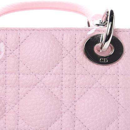 Christian Dior Grained Calfskin Cannage Nano Lady Dior Rose Clair 10 of 10