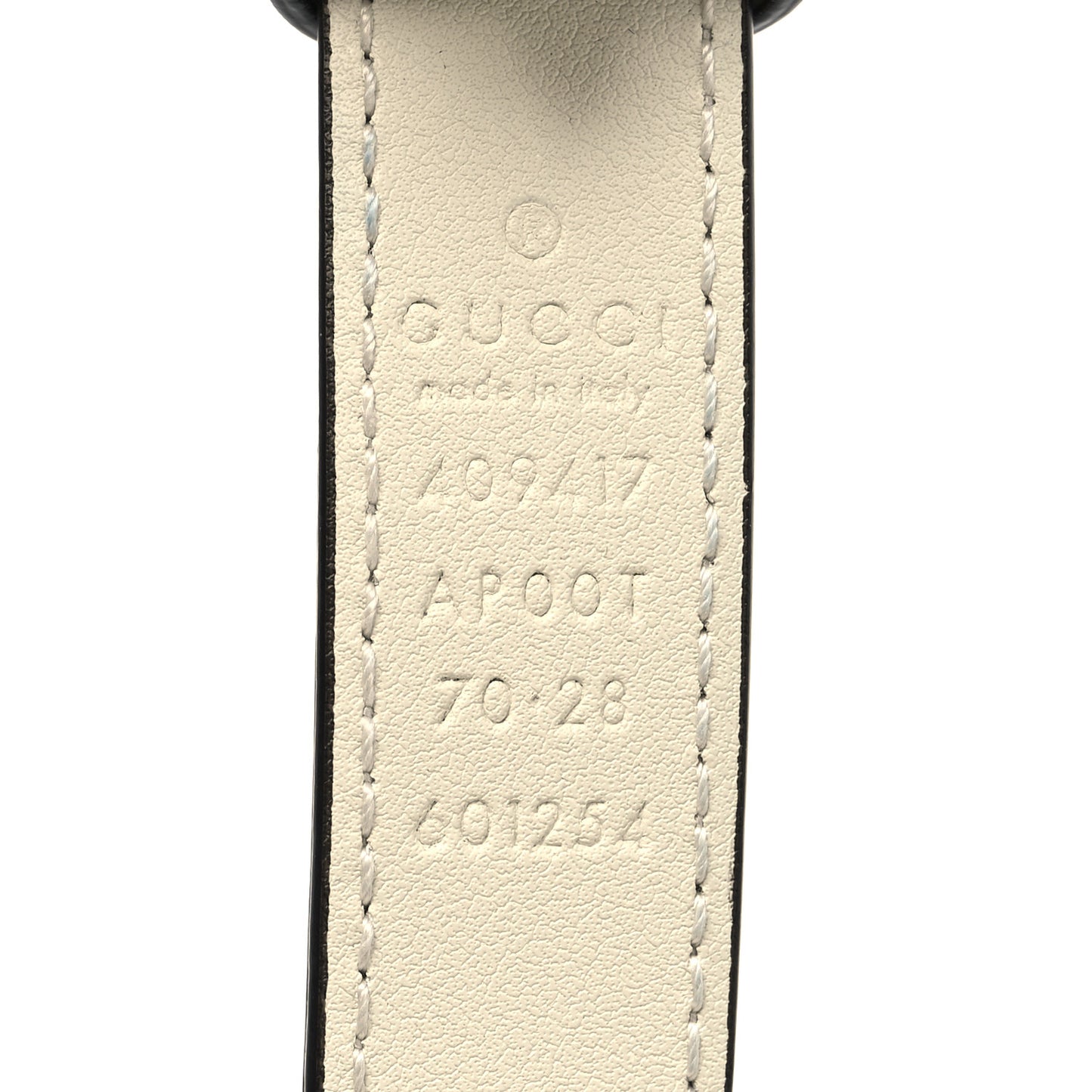 Calfskin Double G 20mm Belt 70 28 Mystic White