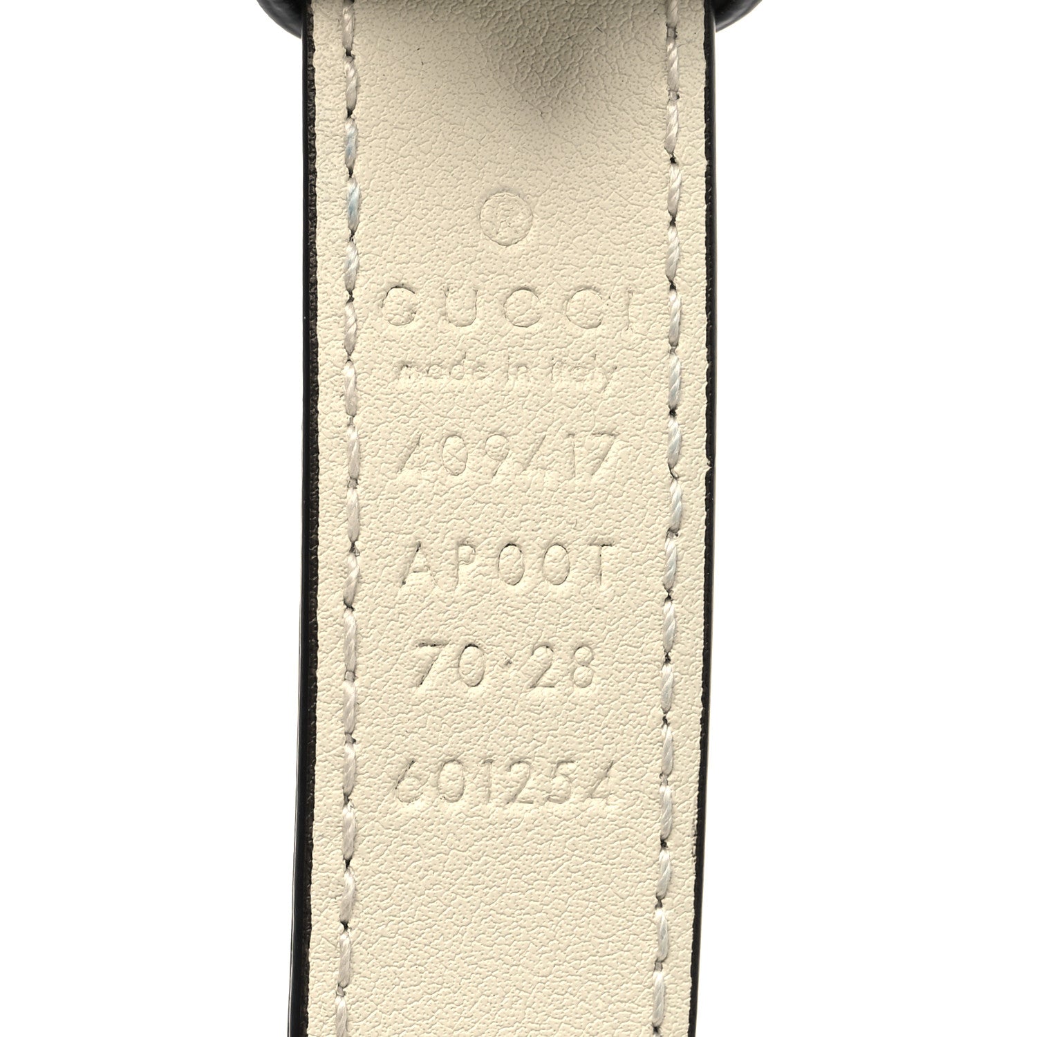 Gucci Calfskin Double G 20mm Belt 70 28 Mystic White 3 of 5