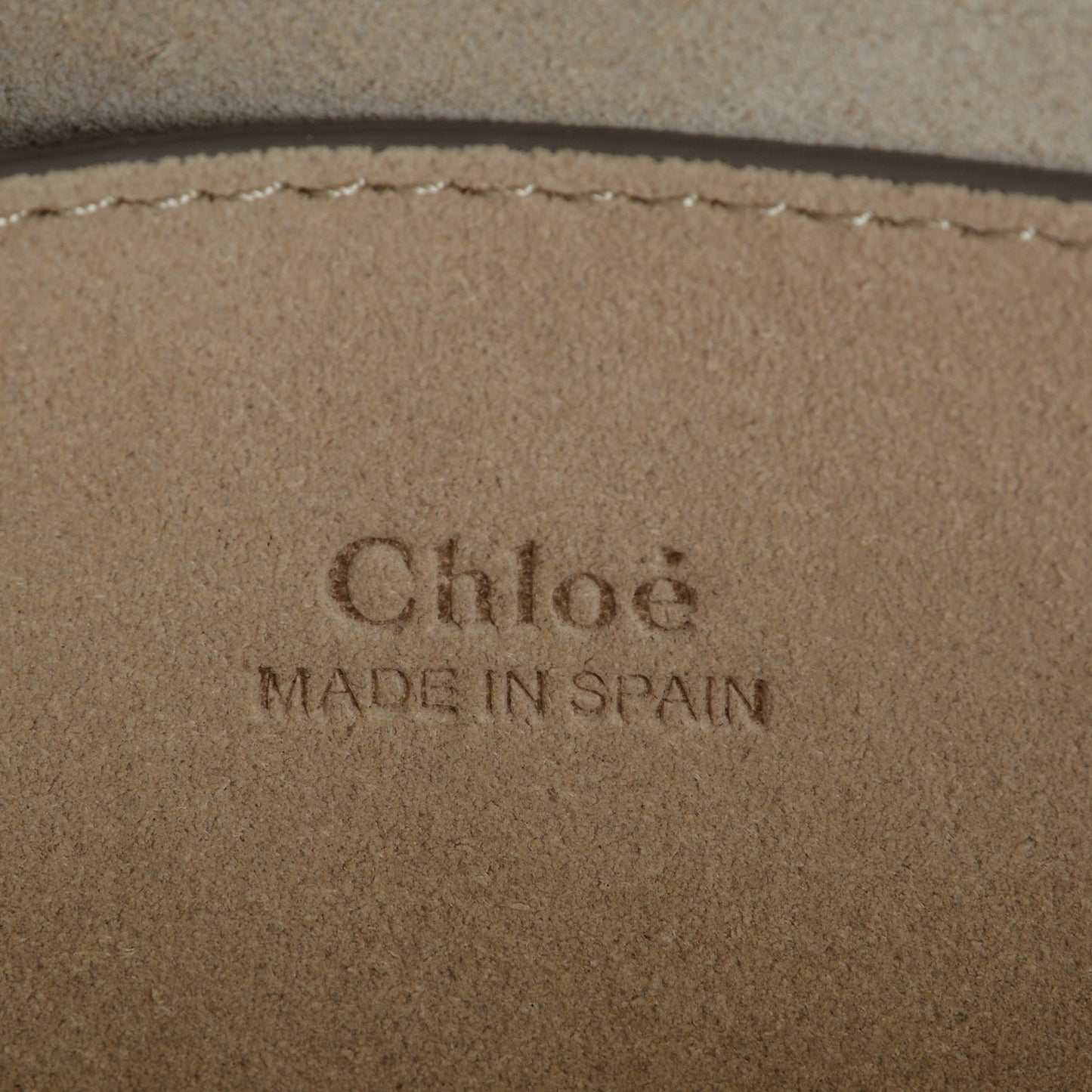 Suede Calfskin Small Faye Shoulder Bag Motty Grey