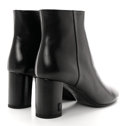 Saint Laurent Nappa Vendome Loulou Ankle Zip Boots 39.5 Black 4 of 12