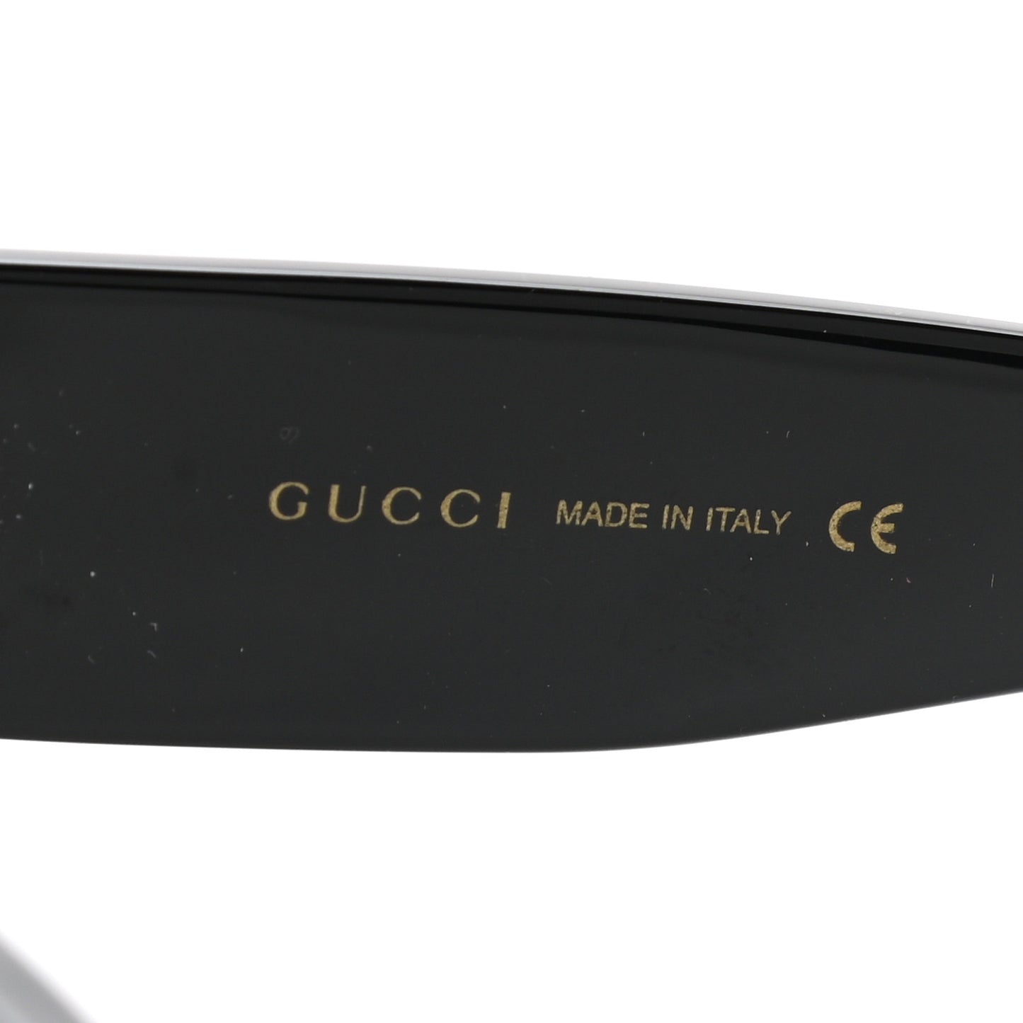 Acetate Pearl Rectangular Frame Sunglasses GG0234S Black Orange
