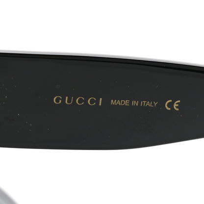 Gucci Acetate Pearl Rectangular Frame Sunglasses GG0234S Black Orange 6 of 8