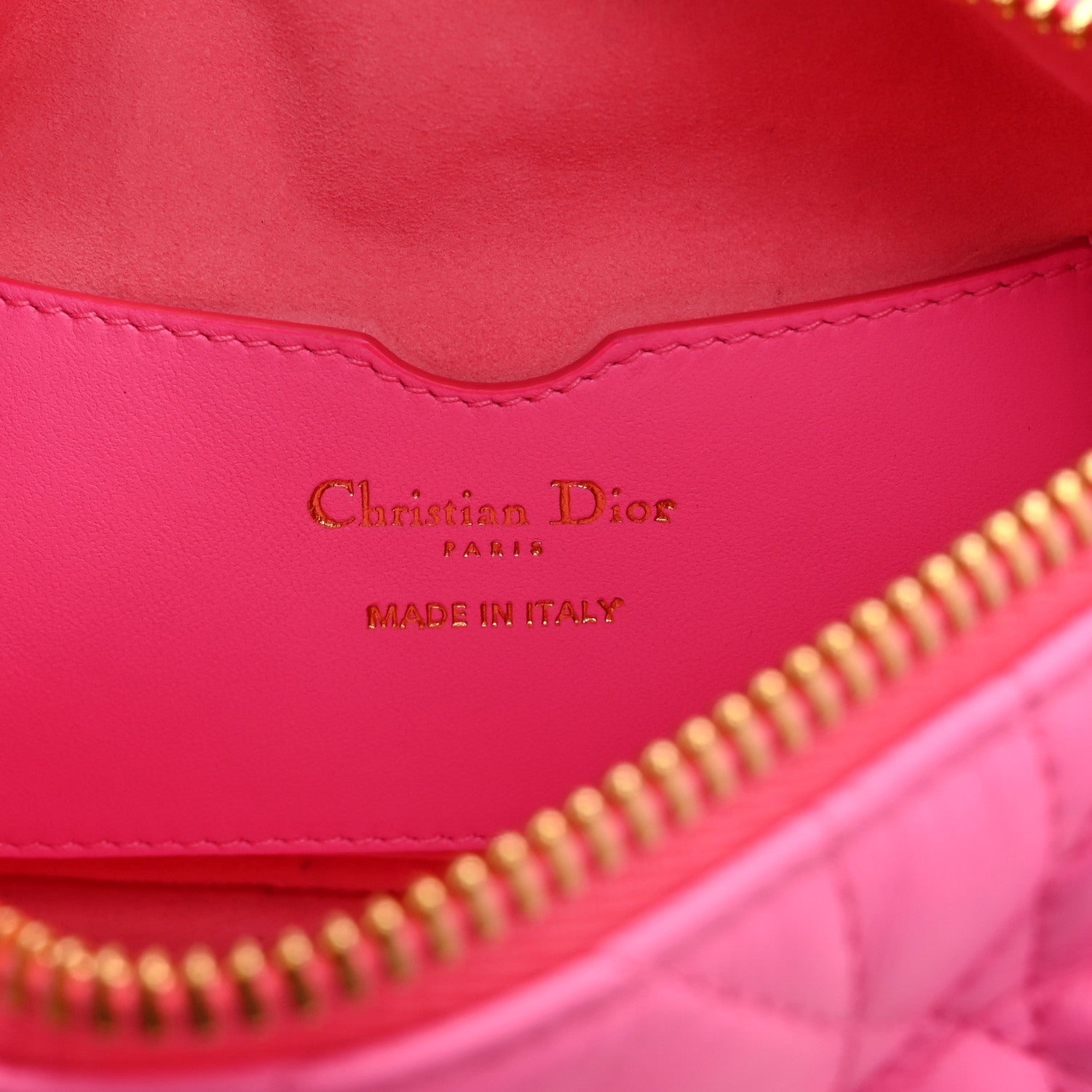 Christian Dior Lambskin Cannage Small Dior Vibe Hobo Bag Pink 6 of 10