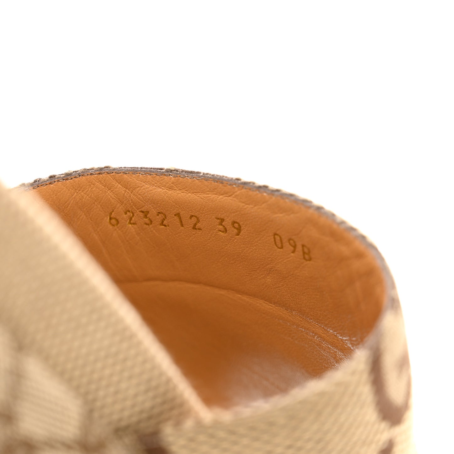 Monogram Maxi GG Angelina Platform 55mm Slide Sandals 39 Camel Ebony