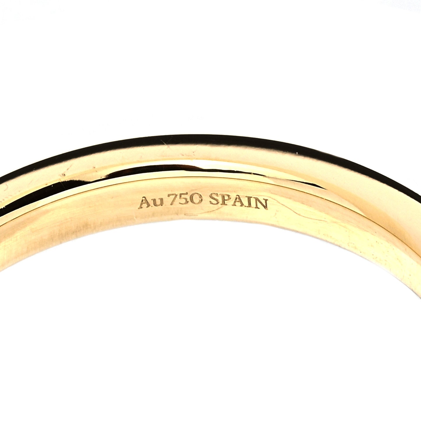 18K Yellow Gold Diamond Elsa Peretti Stacking Band Ring 54 6.75
