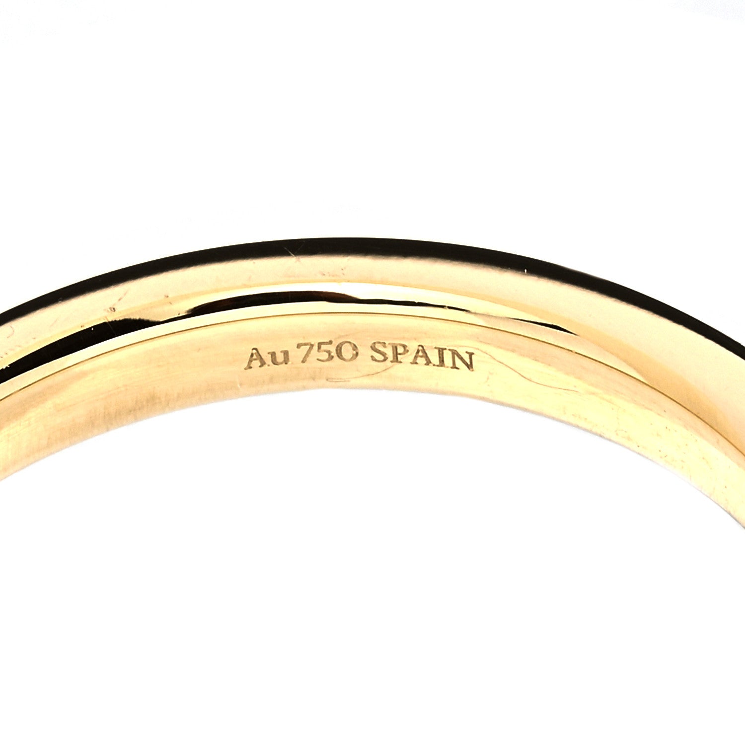Tiffany 18K Yellow Gold Diamond Elsa Peretti Stacking Band Ring 54 6.75 4 of 6