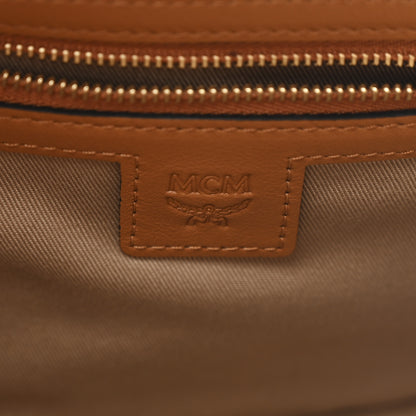 MCM Visetos Essential Small Disco Tote Cognac 6 of 12