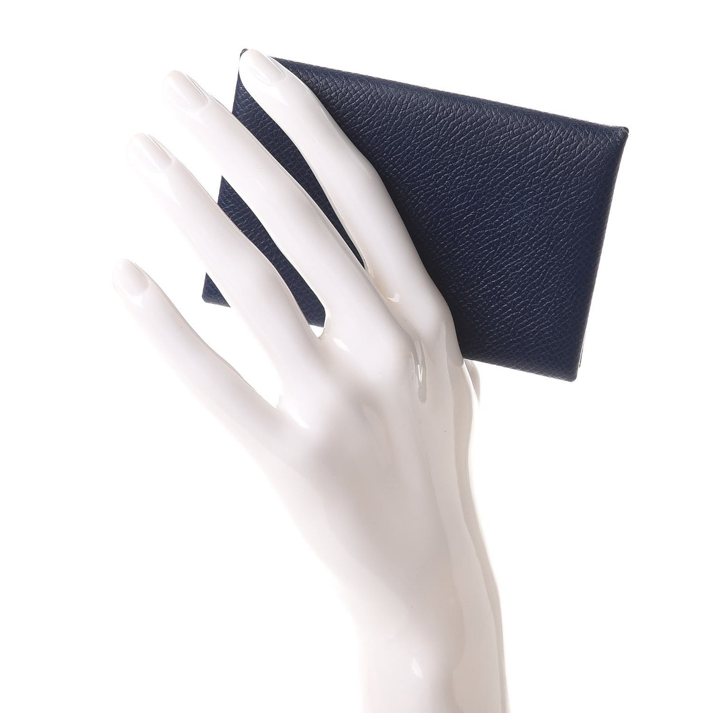 Epsom Calvi Card Case Bleu Saphir