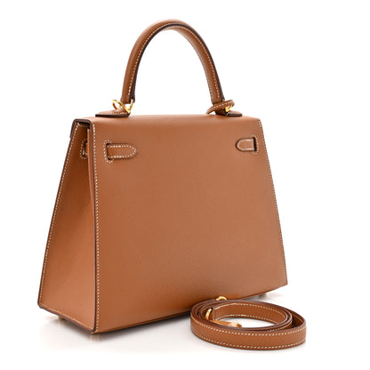 Hermes Epsom Kelly Sellier 25 Gold 3 of 10