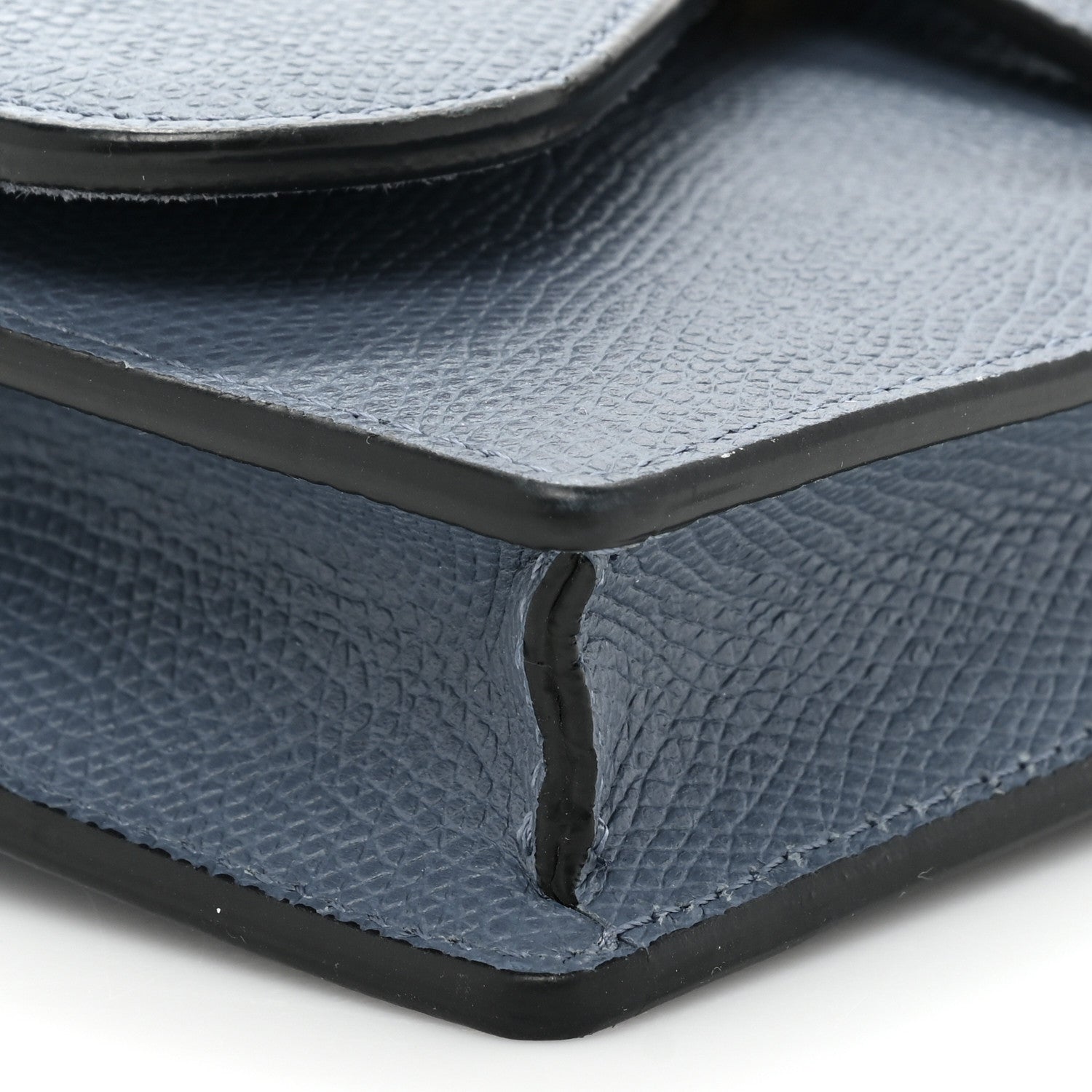 Christian Dior Grained Calfskin Saddle Belt Bag Denim Blue 9 of 12