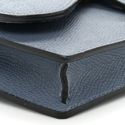 Christian Dior Grained Calfskin Saddle Belt Bag Denim Blue 9 of 12
