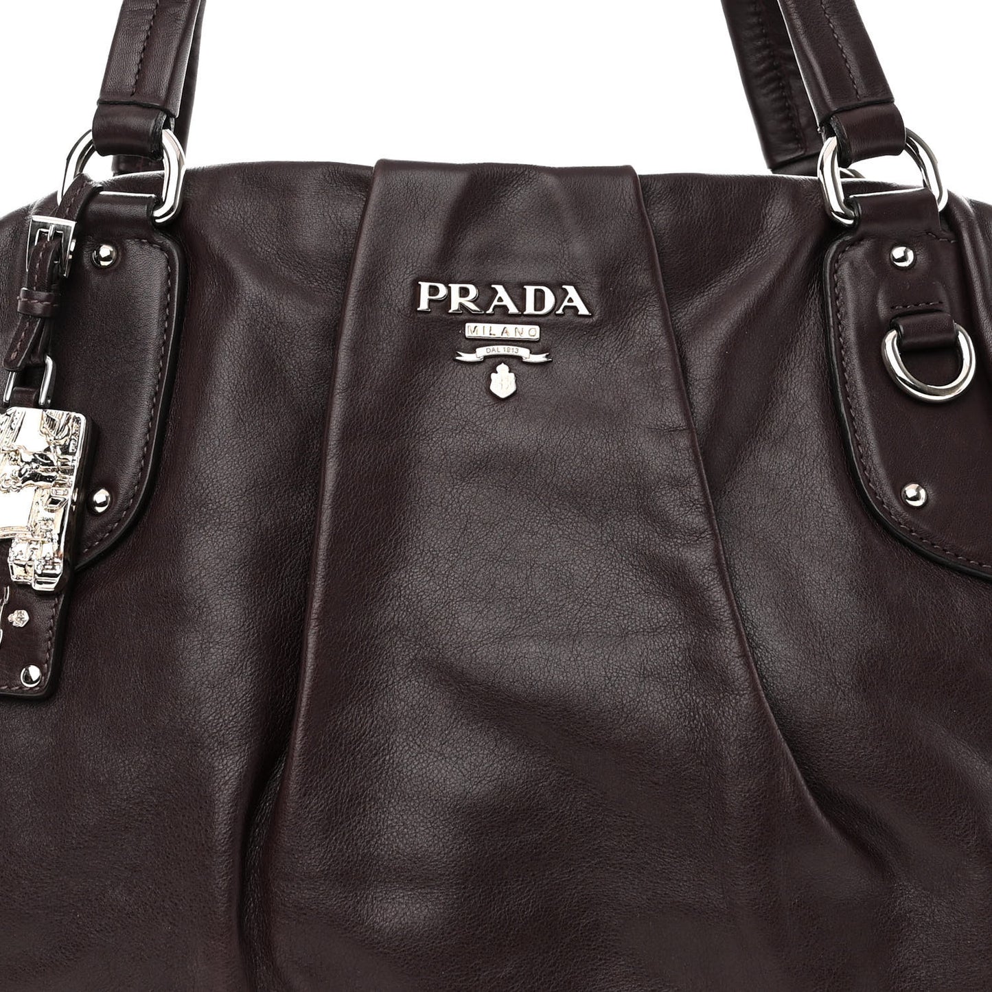 Soft Calfskin Shopping Tote Prugna