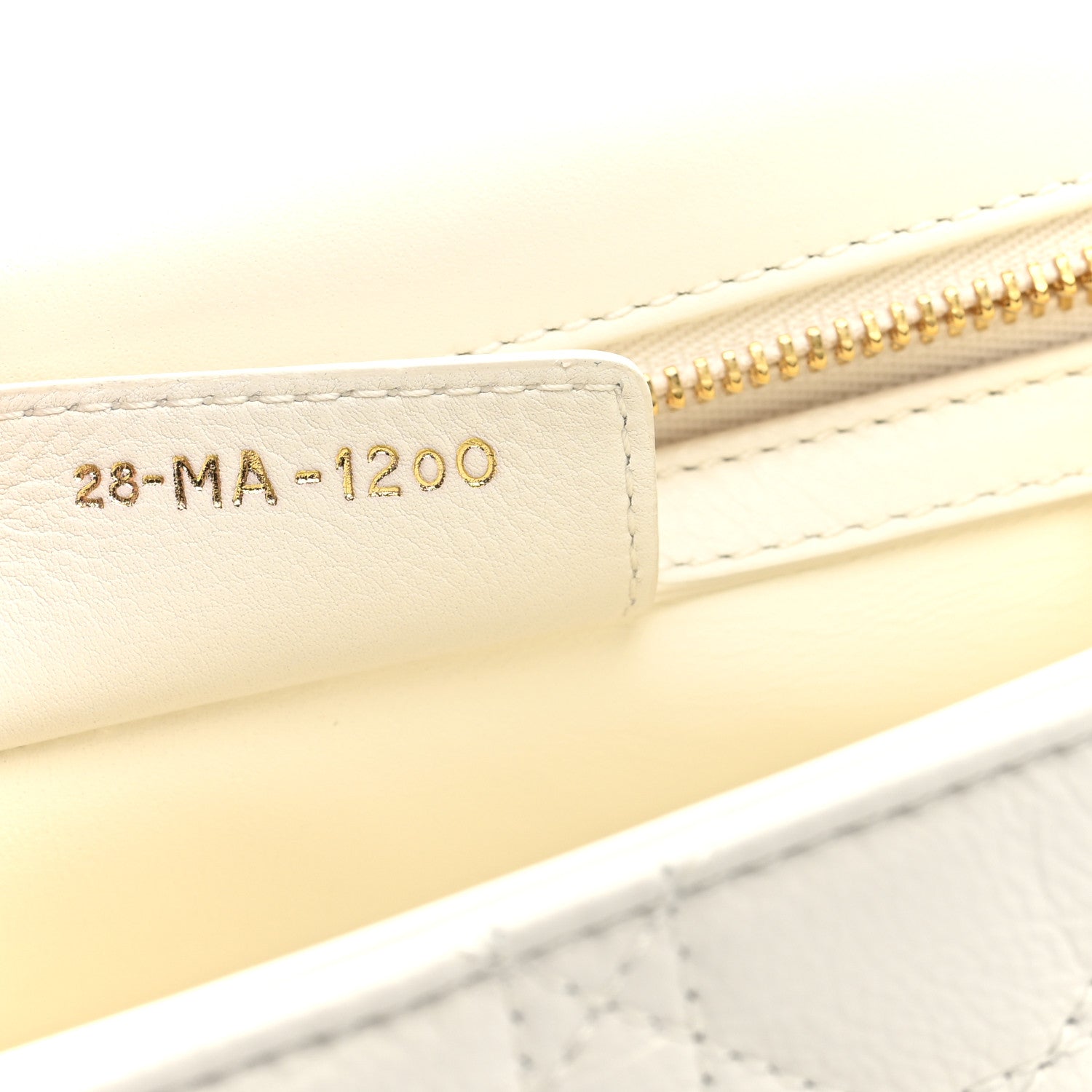 Christian Dior Grained Calfskin Cannage Large Caro Bag Ivory 7 of 10