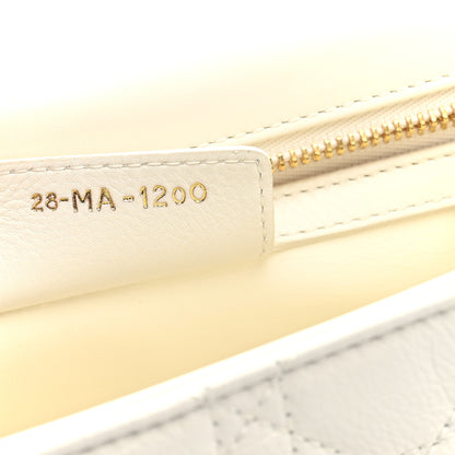 Christian Dior Grained Calfskin Cannage Large Caro Bag Ivory 7 of 10