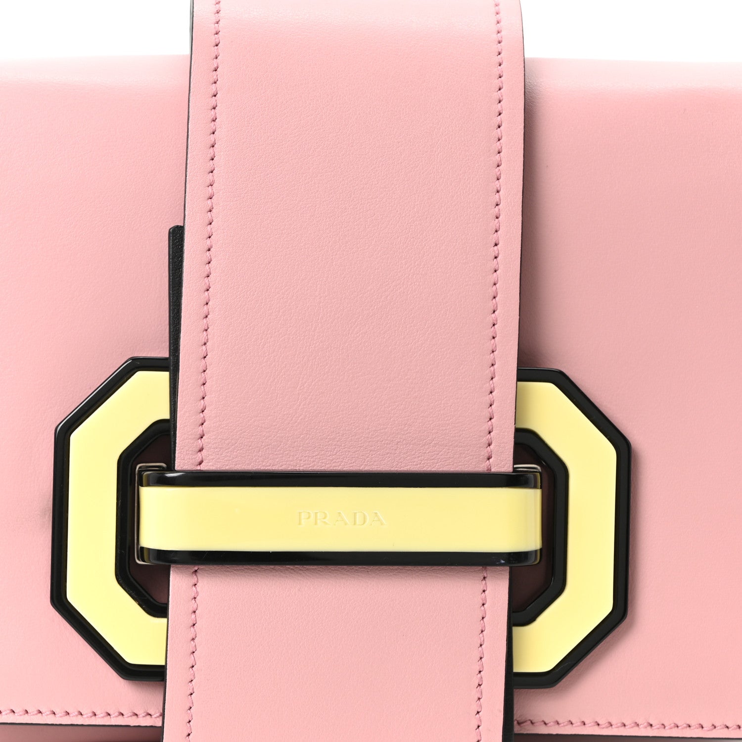 Prada City Calf Plex Ribbon Bag Pesco Giallo 1866894 – FASHIONPHILE