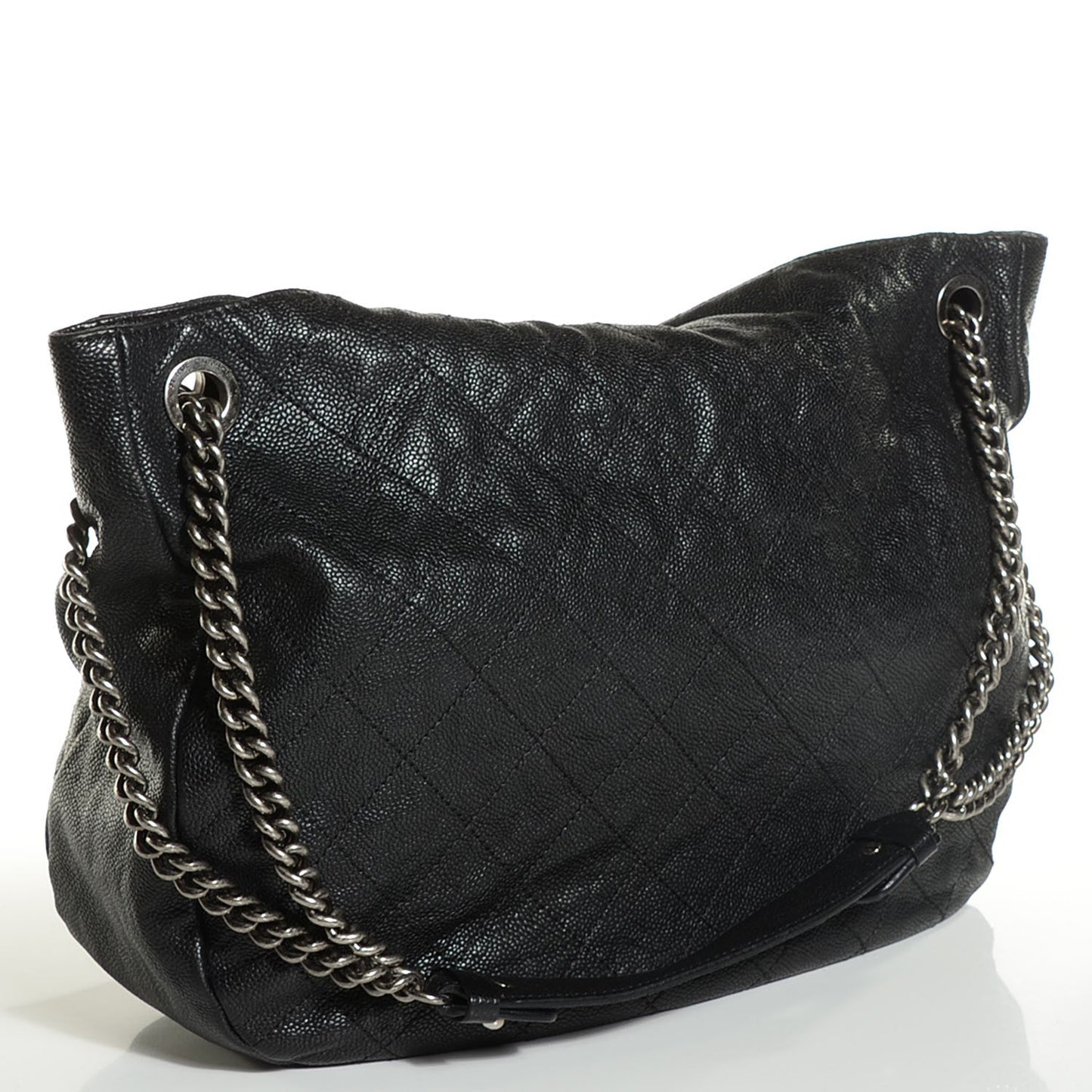 Caviar Quilted Simply CC Hobo Black
