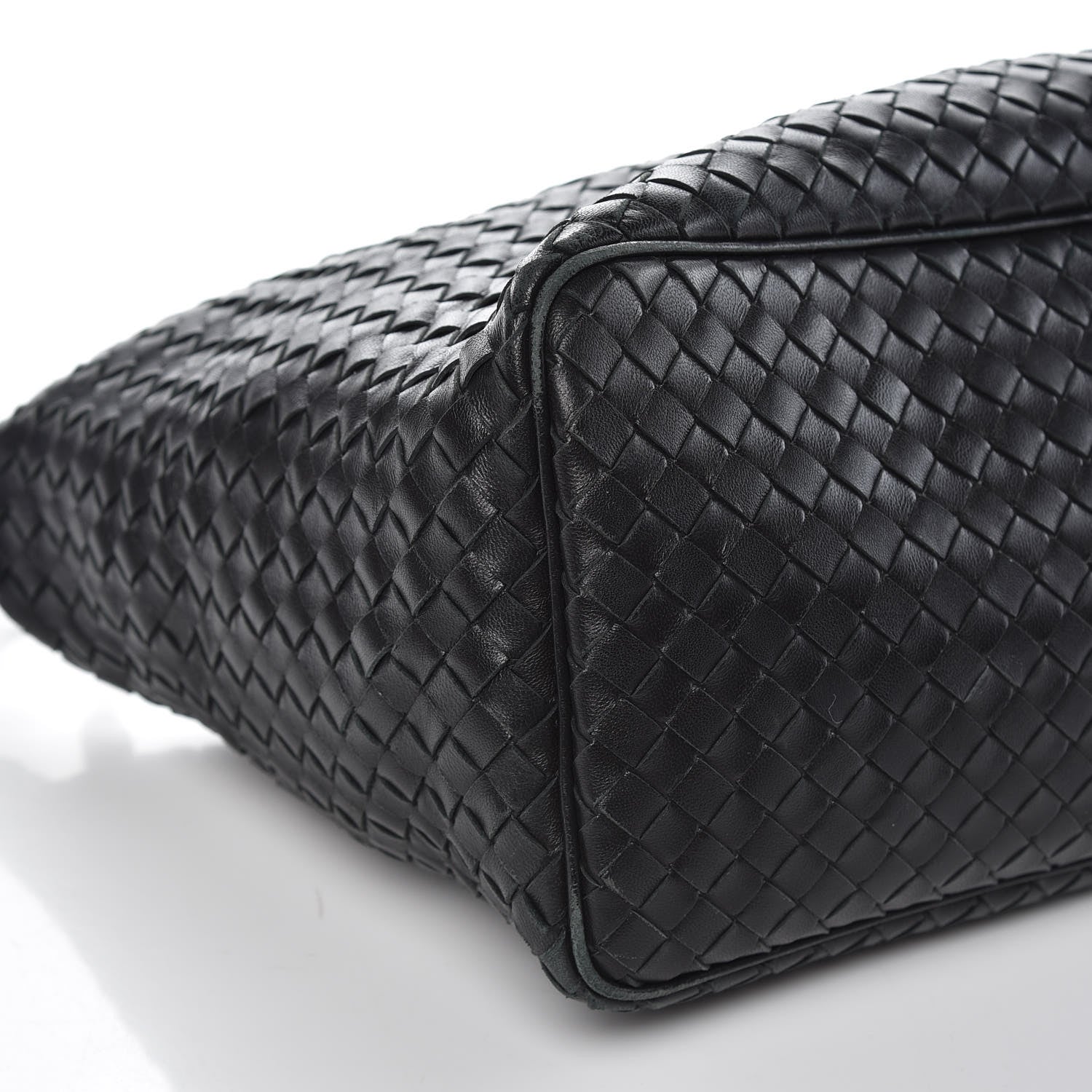 Bottega Veneta Nappa Intrecciato Shoulder Bag Black 8 of 10