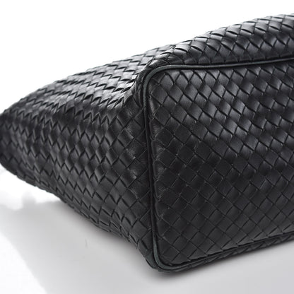 Bottega Veneta Nappa Intrecciato Shoulder Bag Black 8 of 10