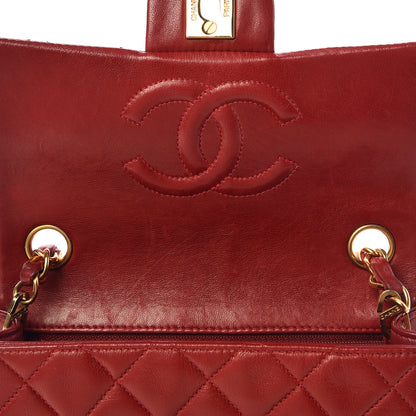 Chanel Lambskin Quilted Mini Square Flap Red 9 of 16