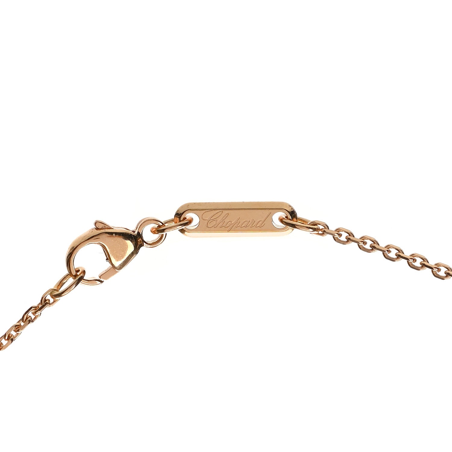 Chopard 18K Rose Gold Happy Diamonds Icons Round Pendant Necklace 4 of 8