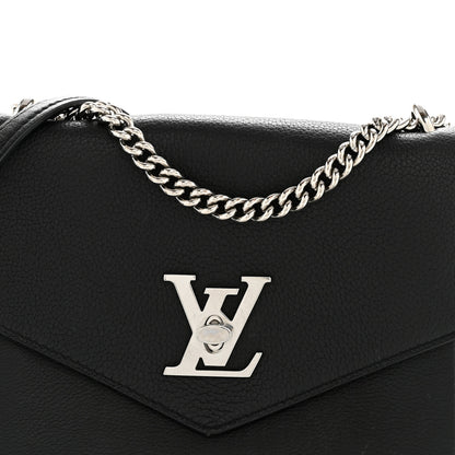 Louis Vuitton Soft Calfskin My Lockme Chain Bag BB Black 8 of 16