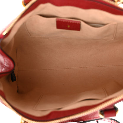 Gucci GG Supreme Monogram Flora Web Small Ophidia Tote Bag Red 7 of 10