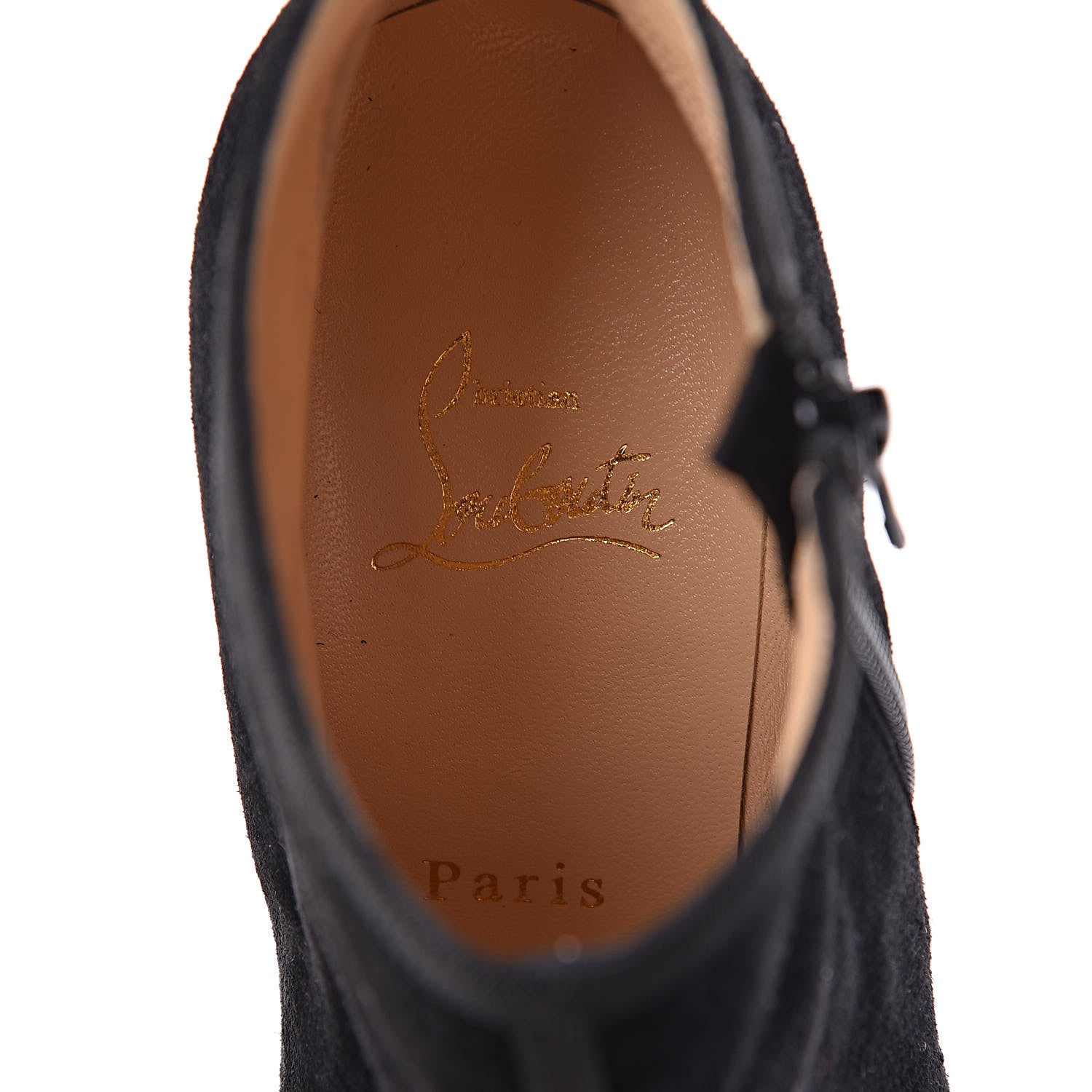 Christian Louboutin Veau Velours Arnoeud 85 Ankle Boots 38.5 Black 7 of 8