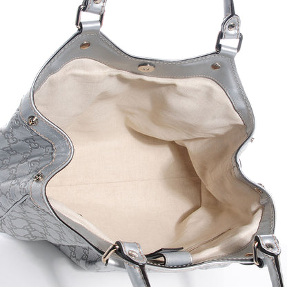 Gucci Guccissima Medium Sukey Tote Silver 5 of 7