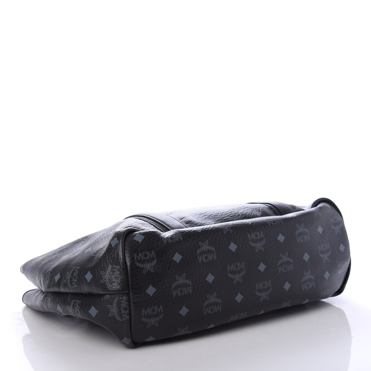 MCM Visetos Shopping Tote Black 4 of 9