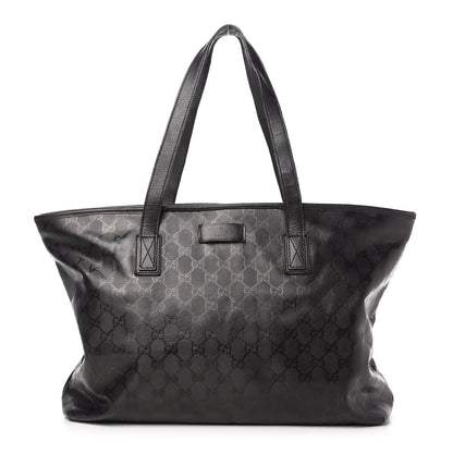 Gucci Imprime Monogram Medium Zippered Shopping Tote Black 1 of 12