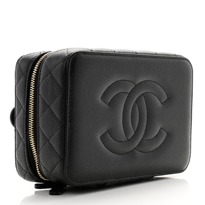 Chanel Caviar Quilted Jewelry Box Black 4 of 10