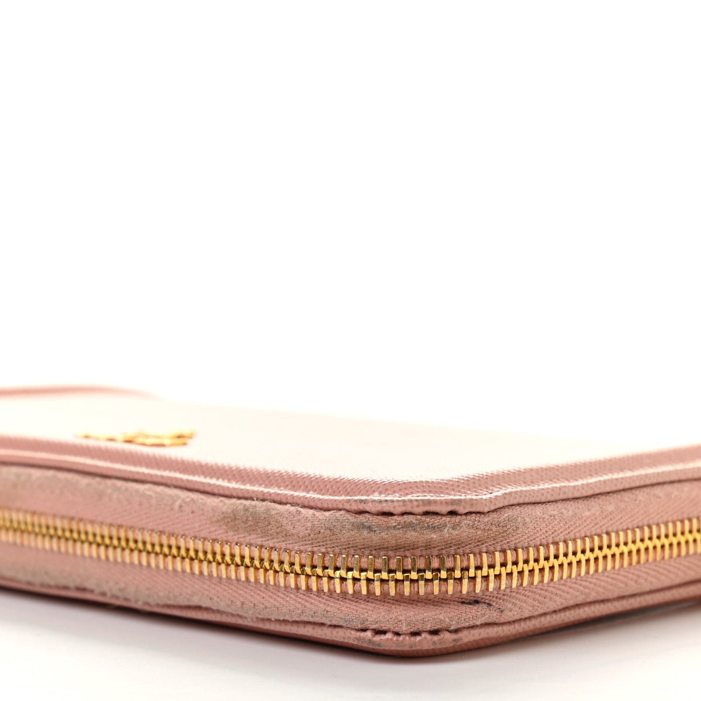 Saffiano Metal Zip Around Wallet Pesco