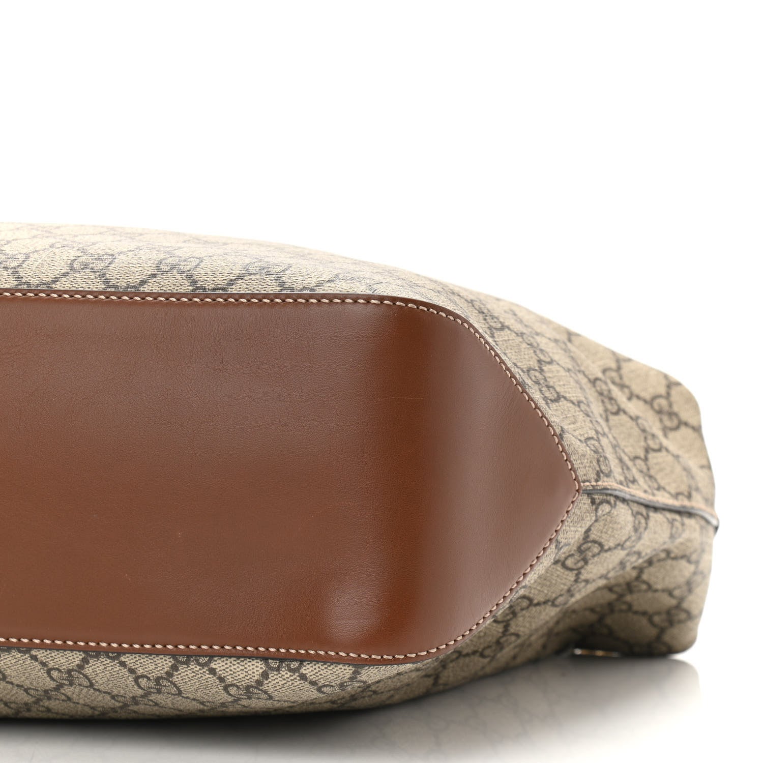 Gucci GG Supreme Monogram Large Linea A Hobo Light Brown 10 of 10