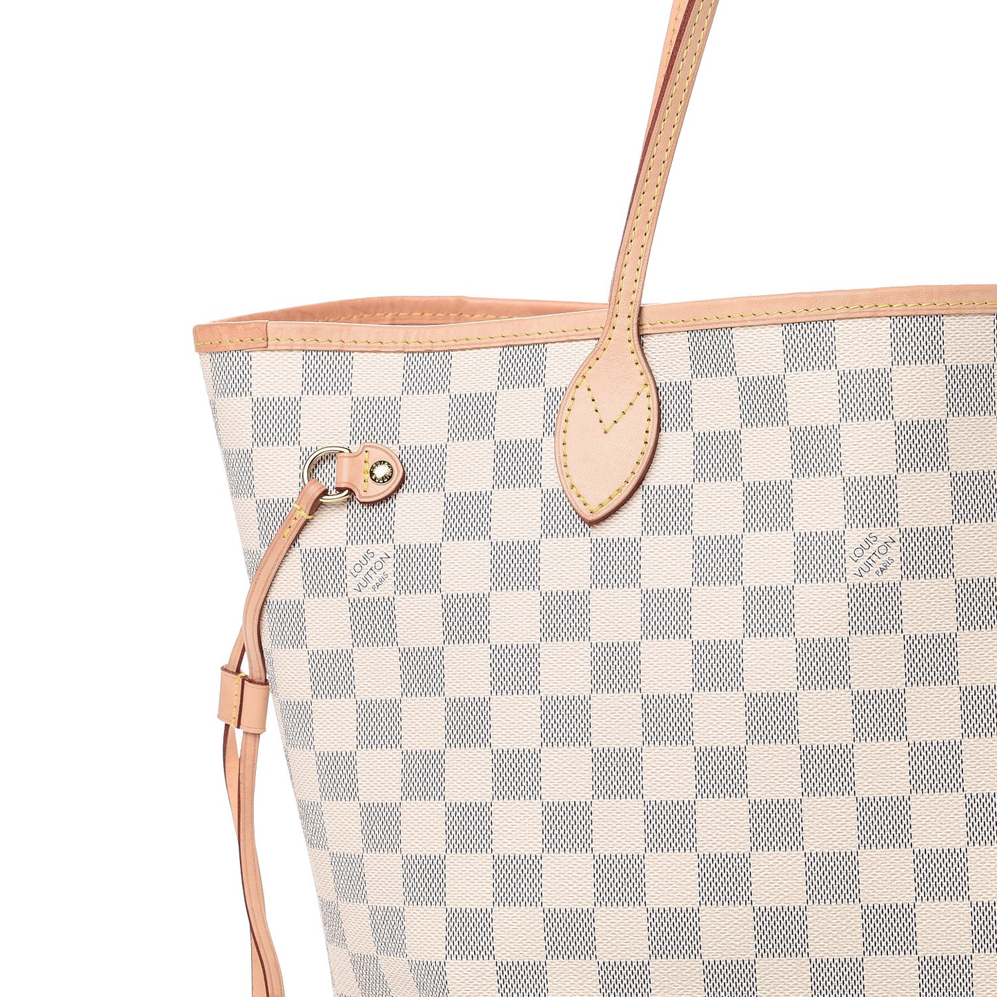 Damier Azur Neo Neverfull MM Rose Ballerine