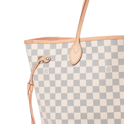 Louis Vuitton Damier Azur Neo Neverfull MM Rose Ballerine 9 of 12