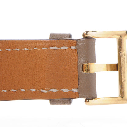 Hermes Stainless Steel Swift 30.5mm Arceau Quartz Watch Etoupe 9 of 16