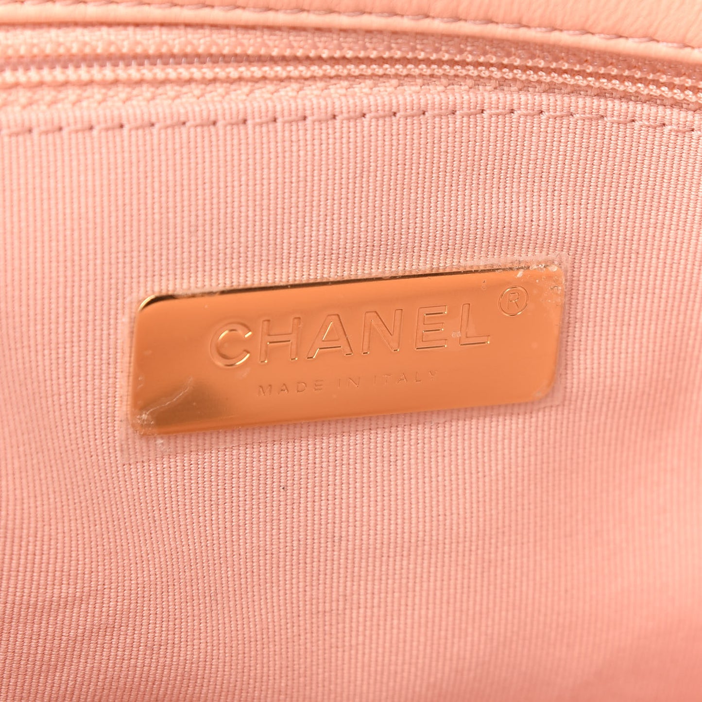 Goatskin Quilted Medium Chanel 19 Flap Light Pink