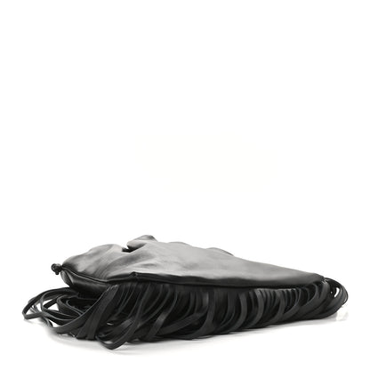 Bottega Veneta Nappa The Fringe Pouch Shoulder Bag Black 4 of 9