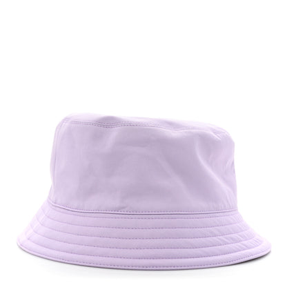 Hermes Stretch Cotton Twill Lambskin Fred H Circle Bucket Hat 59 Lilas 4 of 7