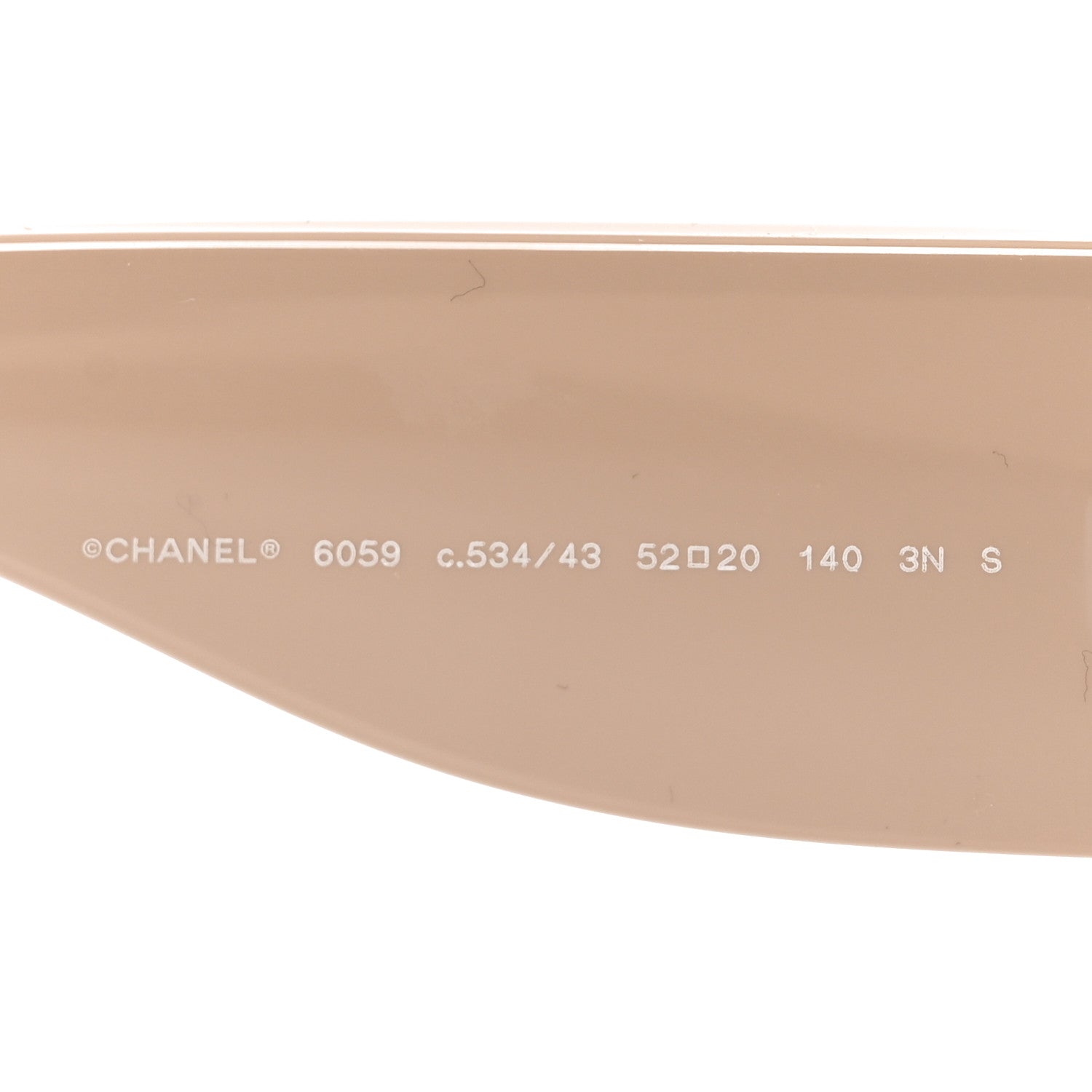 Chanel Acetate Square Sunglasses 6059 Black Beige 6 of 7