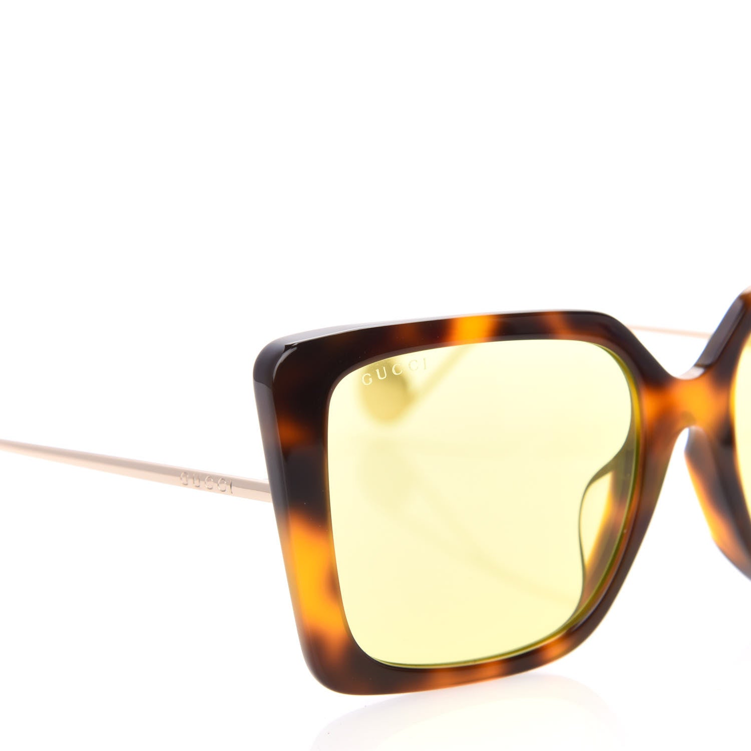 Gucci Acetate Oversize Square Frame GG0435S Sunglasses Havana 7 of 7