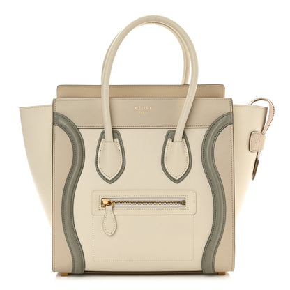Celine Shiny Smooth Calfskin Micro Tri-Color Luggage Natural 1 of 11