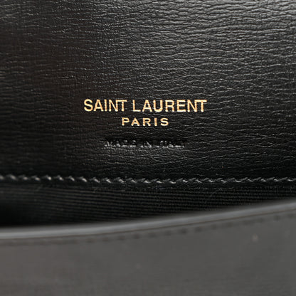 Saint Laurent Smooth Calfskin Monogram Phone Holder Crossbody Black 6 of 11